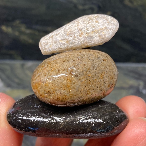 Hand Crafted Other - Balanced Stones Rock Art Hand Crafted Home Decor New